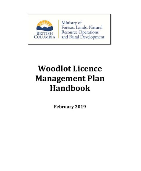 Woodlot Licence Management Plan Handbook - Gov - raincitystudios.com