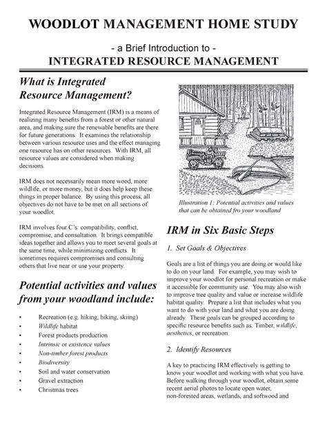 Woodlot Management Home Study Program - Novascotia.ca - raincitystudios.com