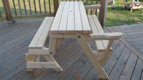 Woodworking / A very simple and beautiful folding picnic table / … - balustradellc