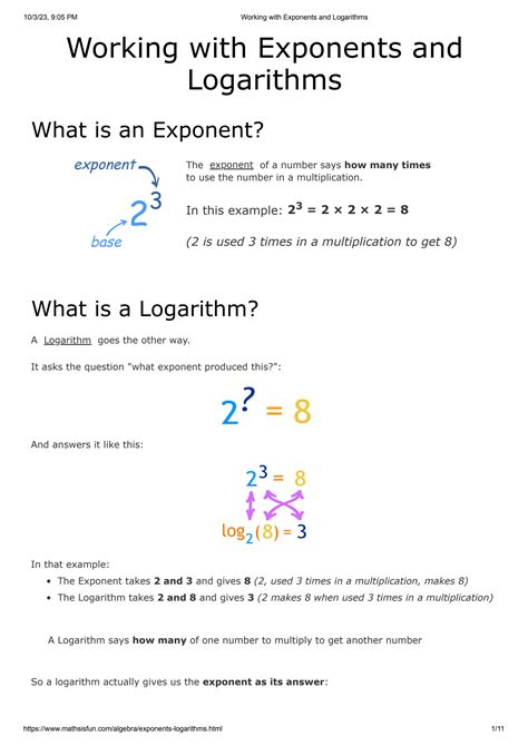 Working with Exponents and Logarithms - Math is Fun - wintechmobiles.com