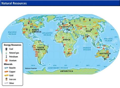 World Major Natural Resources Map - wintechmobiles.com