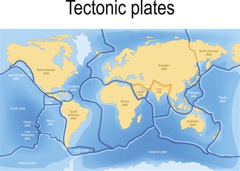 World Plate Tectonics Map - Thematic map of the … - wintechmobiles.com