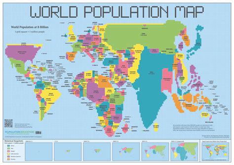 World Population Map - Guide of the World - coolestguyplanet.net