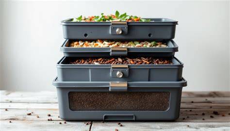 Worm Factory Bin 360 Setup With Red Wiggler Worms - raincitystudios.com