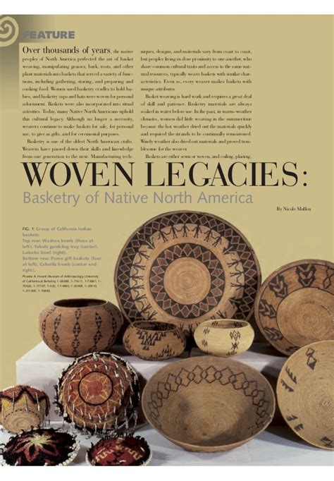 Woven Legacies: Basketry of Native North America - wintechmobiles.com