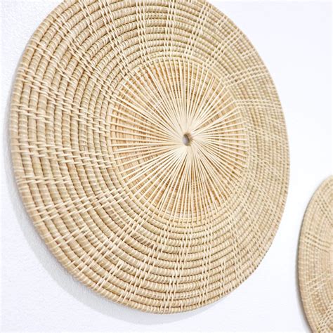 Woven Rattan Wall Decor - Etsy - balustradellc