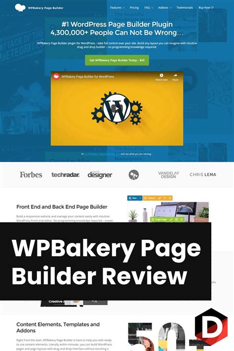 WPBakery Page Builder for WordPress with frontend and Backend Web