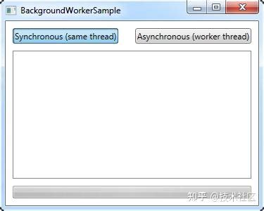 WPF 入门教程BackgroundWorker多线程应用 - 知乎 - 知乎专栏