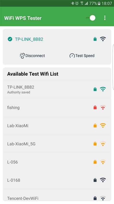 WPS WPA WiFi Tester No Root APK for Android.