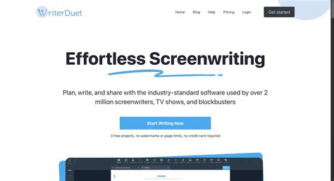 WriterDuet | Professional Screenwriting Software You'll … - balustradellc
