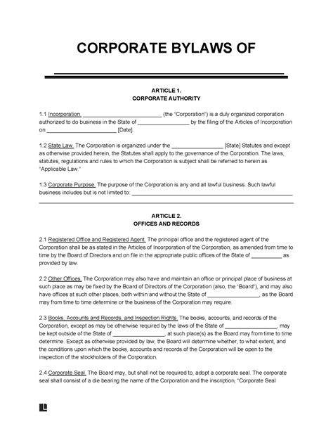 Writing company bylaws | Wolters Kluwer - balustradellc