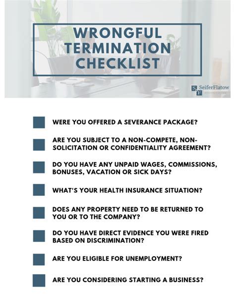 Wrongful Termination Checklist - FindLaw - balustradellc