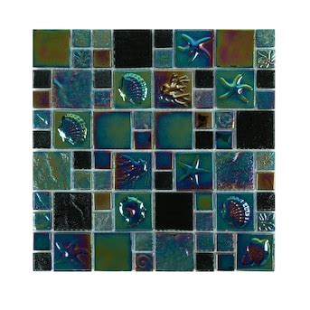 WS Tiles Swimming Pool Series Midnight Mere 12-in x … - balustradellc