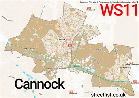 WS11 (Map) : Cannock (WS11) - AboutMyArea