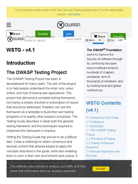 WSTG v4.1 OWASP