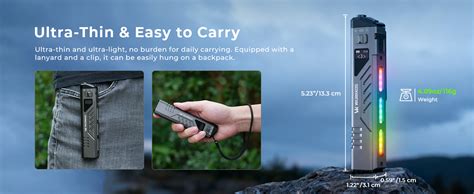 Wurkkos TD11 Tactical EDC Flashlight, 3000 Lumen Slim Flat flashlight ... - balustradellc