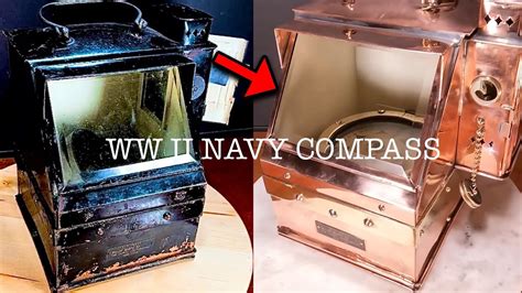 WW II U.S NAVY Binnacle Compass Restoration - muktibox.com