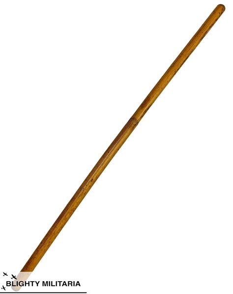WW2 Period British Army Officers Bamboo Swagger Stick - balustradellc