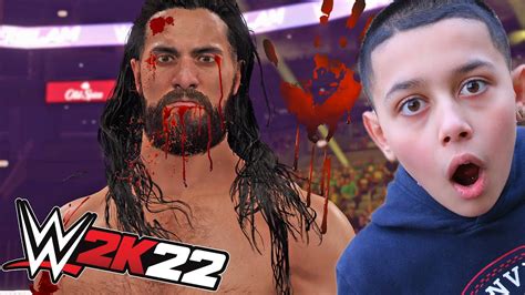 WWE 2K22 RANDOM 8 Man First BLOOD Elimination Match