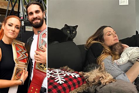 Becky Lynch Sex X - WWE Superstar Seth Rollins shares an adorable picture of Becky Lynch and  their daughter - readygeneration