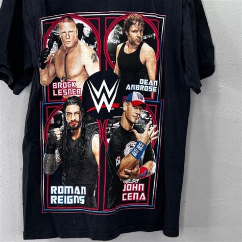 WWE Wrestling T Shirt XL 14/16 Brock Lesner Dean Ambrose …