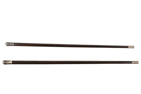 WWII USMC Officers Sterling Silver Swagger Sticks - balustradellc