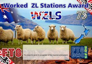 WZLS Worked ZL Stations Award - FT8 DIGITAL MODE CLUB