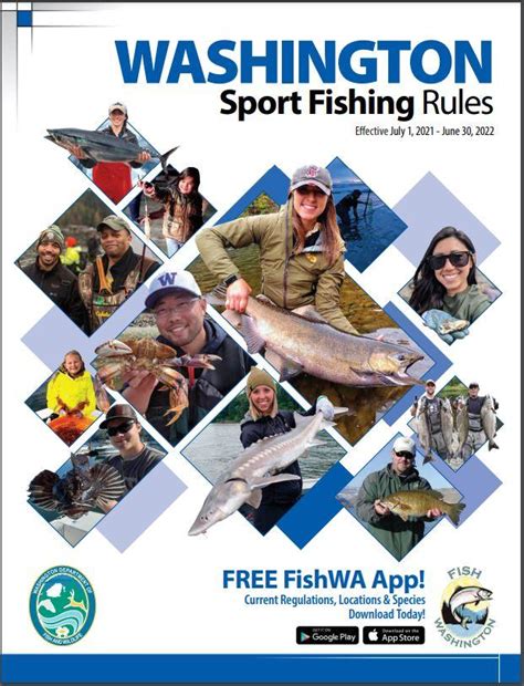 Wa fish regulations. Washington State fishing regulations and licensing requirements apply when fishing on Lake Roosevelt National Recreation Area. Anyone age 15 and older must have a personal use, recreational license valid for freshwater in their possession while fishing. Anyone fishing from waters adjacent to or from the reservation … 