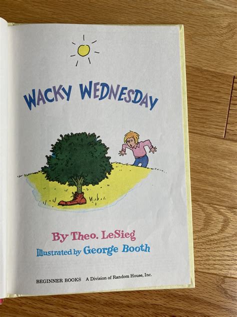 Read Online Wacky Wednesday By Theo Lesieg