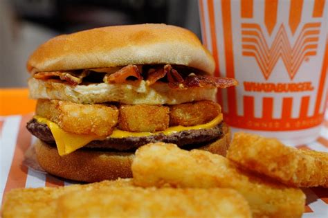 Wadaburger. May 18, 2022 · The triple meat Whataburger burger contains more than half the number of calories most people need in a day. There are 1070 calories, 63g fat, 21g saturated fat, 62 carbs, 65g protein, and 1,720mg sodium per burger. Instead, consider ordering a junior size or switch to a chicken sandwich, which has lower calories and fat. 