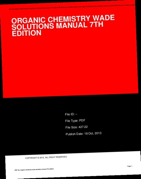 Wade organic chemistry 7th edition solutions manual download. - Mercedes benz w123 280ce 1976 1985 service repair manual.