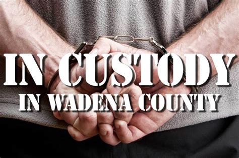 Search inmates in WADENA COUNTY JAIL. Free listing of inmates in county jails in Wadena, Minnesota. The Wadena County Jail In Custody List is updated regularly... 