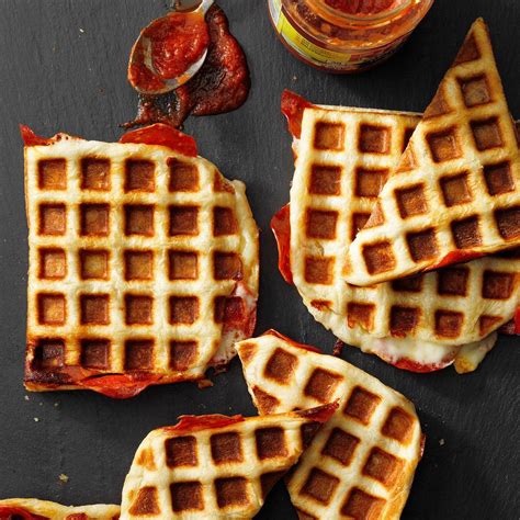 Waffle pizza. Feb 4, 2021 · How To: Make the Chaffle – Whisk together the egg, coconut flour, and baking powder. Stir in the mozzarella. Add 1/2 the batter to a mini waffle iron for 3 minutes. Repeat with the other 1/2 of the batter. Top – Spread sauce on the chaffles. Top with cheese and pepperoni. Bake – Pop these in a hot oven for 5 minutes to melt the cheese. 