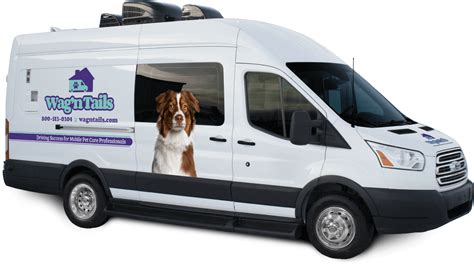 Wag n tails. Wag'n Tails offers the Dyna Groom Van, a specialty pet grooming vehicle with workspace, storage, and efficiency. Learn about its features, pricing, warranty, and business support. 