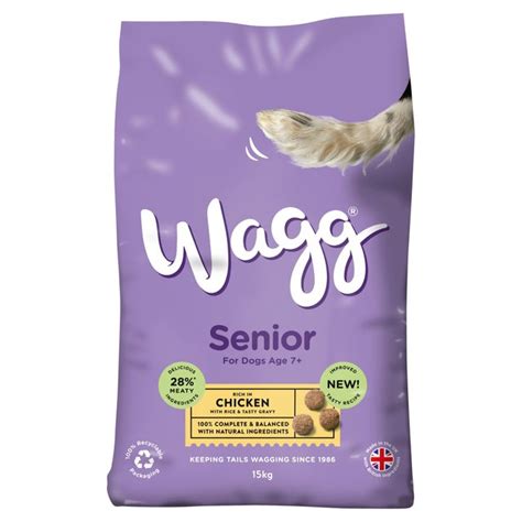 Wagg Complete Senior Dry Dog Food 15kg (PACK OF 2)