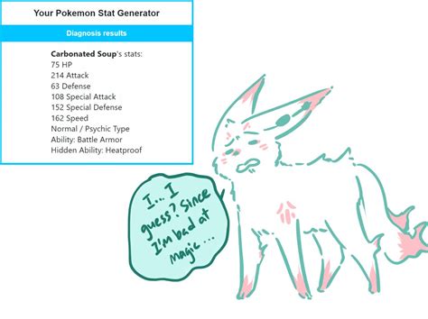 WagonSketches on Twitter "[wols] pokemon stat shindan maker/generator😭