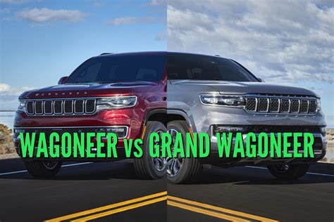 Wagoneer vs grand wagoneer. Grand Wagoneer: Just one powertrain is available in the Grand Wagoneer at launch: a 6.4-liter V8, sending power to all four wheels through an eight-speed transmission. We can’t argue with its ... 
