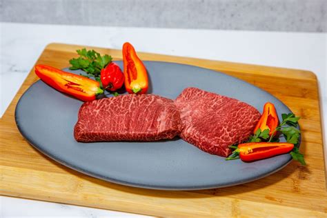 Wagyu flat iron steak. Due to the density of the flat iron, we recommend you cook it 1.5 times the duration of a normal steak, +-12 minutes in total, obviously depending on your heat level. Like other cuts, turn every 1-2 minutes to ensure an even cook. If you like add a squeeze of lemon over the steak before taking it off the heat to rest.Enjoy it medium/medium-rare. 