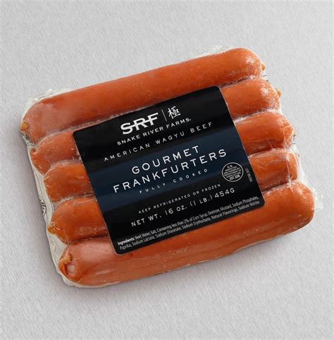 Wagyu hot dogs. First: Snake River Farms Wagyu dogs use a firm, natural casing so they have the kind of snap when you bite into them that many hot dog fans appreciate. Second: ... 