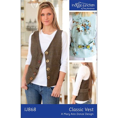 Waistcoat Pattern Womens