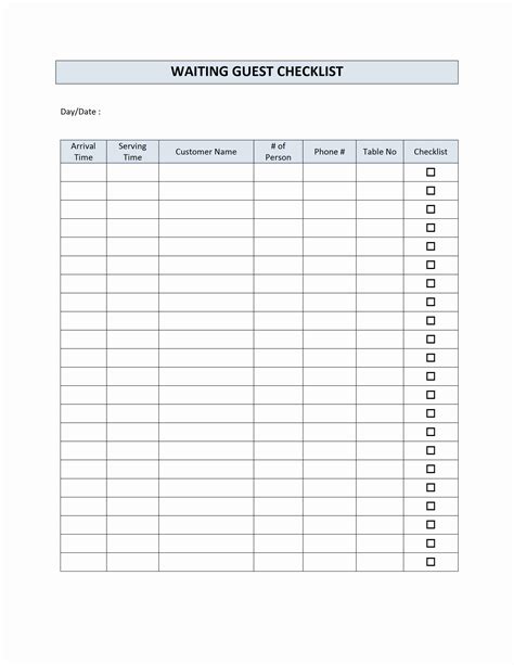 Waitlist Form Template Paperform