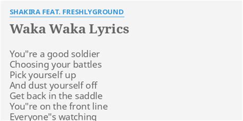 Waka waka lyrics. Things To Know About Waka waka lyrics. 