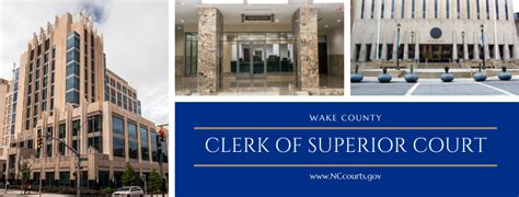 Weddings are performed Monday–Friday, 11 a.m.–3 p.m., outside in front of the Wake County Detention Center through 11/25/2020. Effective 11/30/2020, all weddings will be performed by appointment only at the Wake County Justice Center in Courtroom 901. CLERK OF SUPERIOR COURT – CIVIL DIVISION. 