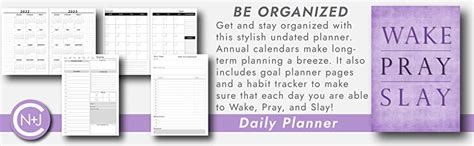 Full Download Wake Pray Slay Undated Daily Planner  7X10  Softcover Empowering Inspirational Quote Cover Planner With To Do List Goal Tracker Habit Tracker And  Professional Women Busy Moms And Teen Girls By Not A Book