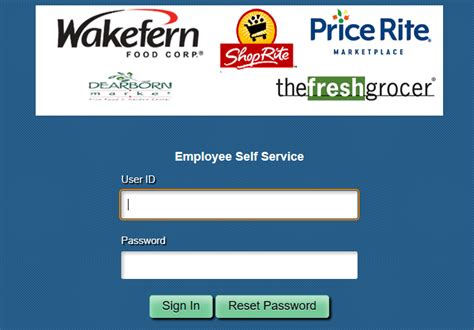 Employee Self Service : User ID. Password.