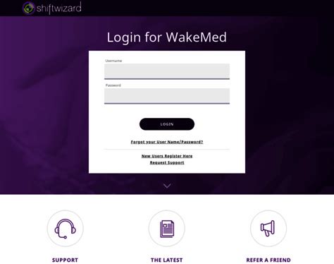 Shift Wizard™ is a healthcare staff scheduling software that helps you manage your shifts, assignments, and payroll. Log in to access your account or sign up for a free trial. Shift Wizard™ is trusted by many healthcare organizations, such as WakeMed, Valley Health, Capital Health, and BMH.. 