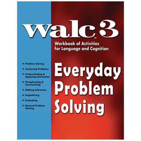 Walc 3 pdf. May 9, 2021 · WALC 9 provides a wide variety of thinking and reasoning stimulus materials. Share WALC 9 with the client’s family to establish the importance of improving communication outside of the therapy setting. As you use these exercises, it’s my hope that you’ll discover the unending uses for and versatility of these tasks. 