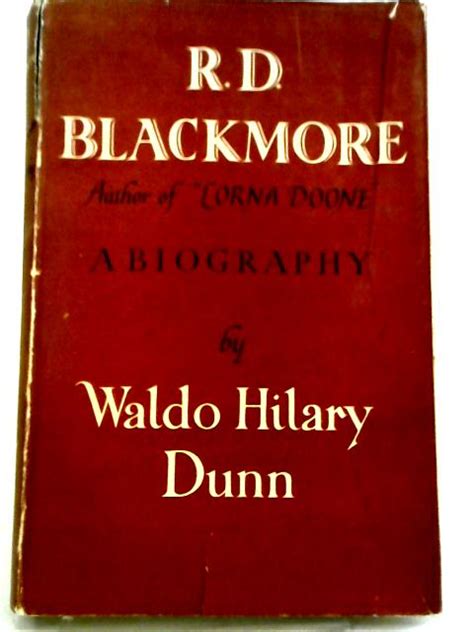 Waldo Hilary Dunn- R. D. Blackmore - 1st Ed 1956 - eBay