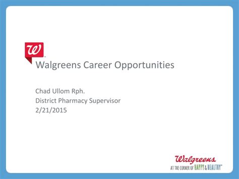 Walgreens career opportunities. Things To Know About Walgreens career opportunities. 