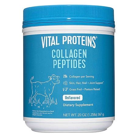 Walgreens collagen peptides. Our Vital Proteins® Lemon Collagen Peptides ($27; shop now) contain the same grass-fed, pasture-raised bovine collagen you know and love from our blue tub with the addition of refreshing lemon flavor—perfect for the upcoming summer days. The refreshing twist on our classic Collagen Peptides is the perfect way to flavor up your … 